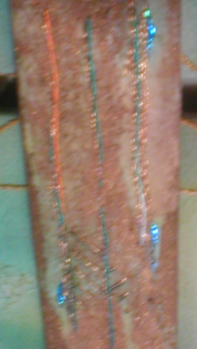 detail of the sword blade
